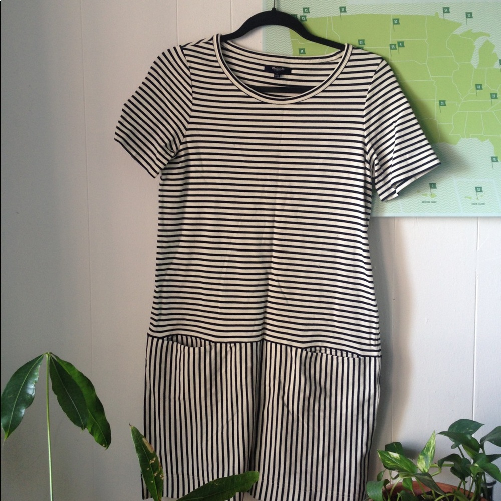 Madewell boxy striped dress
